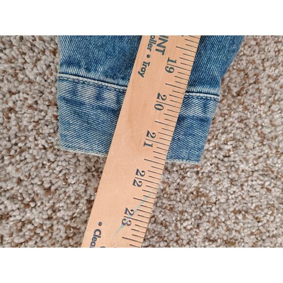 Vintage Y2K B.U.M. Equipment Women's Denim Jacket Size M Blue Jeanswear - Picture 9 of 11